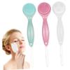 DECORNIJIA 3pcs Silicone Face Cleaning Brush Manual Exfoliating Pads for Gentle Skin Care Travel-Friendly Facial Scrubbers Dead Skin Removal Tools view 1