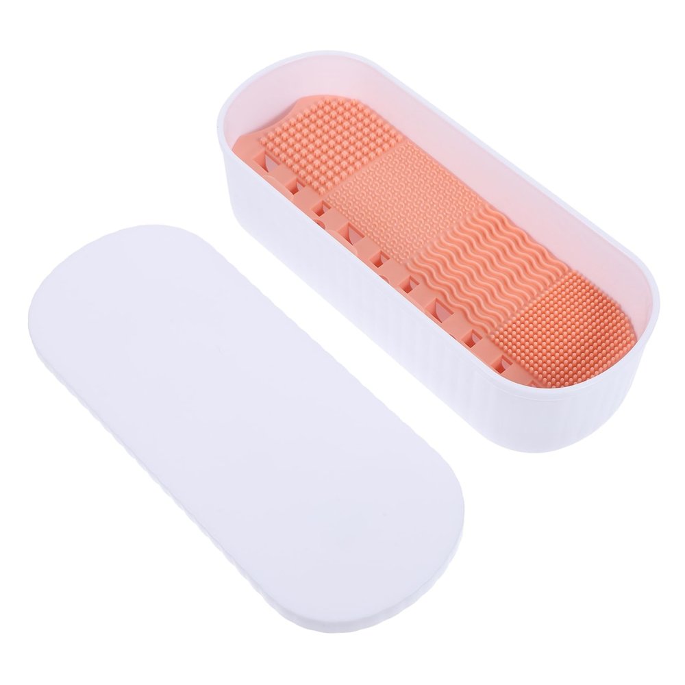 ABOOFAN Box Makeup Brush Cleaner Box Practical Storage Holder for Easy Cleaning of Makeup Tools Versatile Design for Home Use Excellent Cleaning Effect