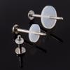 Jynqra Piercing Silicone Discs Flexible Anti Hyperplasia Saucer Prevents Irritation Drilling Ear view 4