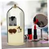 ABOOFAN Clear Rotating Makeup Brush Holder with Lid Dustproof Organizer for Desktop for Makeup Brushes Pens and Items Stylish and Practical Storage view 3