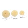 DECORNIJIA 3pcs Hair Donut Bun Maker Set Beige Chignon Styler for Women with Size S Use Hair Styling Tool for Elegant Updos view 2