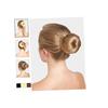 DECORNIJIA 3pcs Hair Donut Bun Maker Set Beige Chignon Styler for Women with Size S Use Hair Styling Tool for Elegant Updos view 3