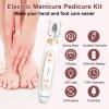 Cordless Electric Nail File Set, Rechargeable Toe Nail Buffer and Sander, Toenail Grinder for Thick Toenails, Manicure Pedicure Drill Kit, Hand Feet Nails Care Tool for Women Men Seniors Human view 2