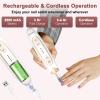 Cordless Electric Nail File Set, Rechargeable Toe Nail Buffer and Sander, Toenail Grinder for Thick Toenails, Manicure Pedicure Drill Kit, Hand Feet Nails Care Tool for Women Men Seniors Human view 4