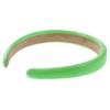 DONFAMDS Solid Green Wide-brimmed Headband for Women Non-slip PU Leather Hair Hoop Stylish Hair Accessories for Daily Wear and Special Occasions view 1