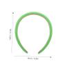 DONFAMDS Solid Green Wide-brimmed Headband for Women Non-slip PU Leather Hair Hoop Stylish Hair Accessories for Daily Wear and Special Occasions view 2