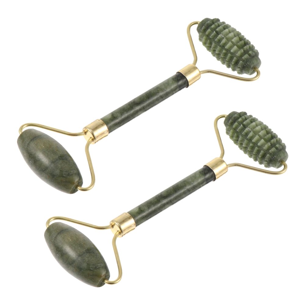 CTIRCHIU 2pcs Body Jade Roller Gua Tool for Facial Massage Portable for Use for Elderly Moms Daughters Compact Lightweight Design for Travel