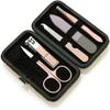 5 Piece Rose Gold Nail Clipper Set Stainless Steel Manicure Tools Nail Care Beauty Grooming Kit view 3