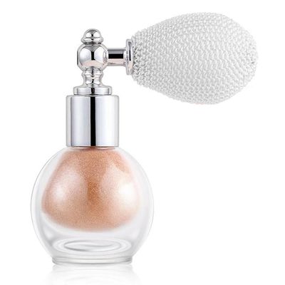 Bronze Highlighter Spray for Face and Body, Rich Color Loose Shimmer Powder Long Lasting Sparkly Spray High Gloss Makeup for Women Rave Festival Prom Stage Wedding Party, #4