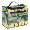 Adornori Palm Tree Travel Toiletry Bag for Women Large Capacity Wide-open Makeup Organizer Cosmetic Travel Bags for Toiletries, Tropical view 1