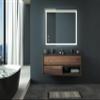 36x28 inch Bathroom Led Classy Vanity Mirror with Focused backplane,High Lumen,Dimmable Touch,Wall Switch Control, Anti Fog,CRI 95 Adjustable 3000K 4500K 6000K,IP54 Waterproof Vertical Horizontal view 2