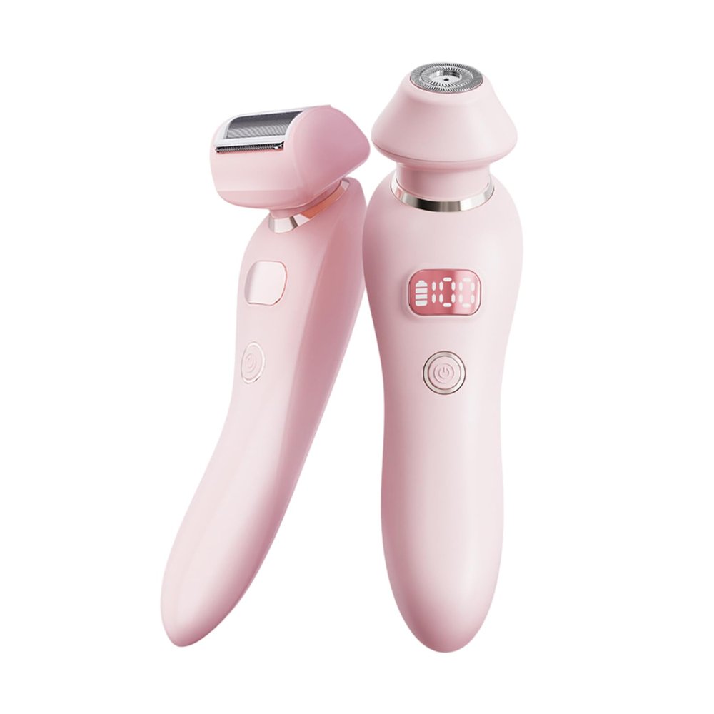 Double Head Dual Purpose Hair Trimmer,Rechargeable Electric Shaver for Women,2025 New 2-in-1 Women'S Body Shaver,Double Headed Design,Fully Washable,for Men and Women to Shave Their Hair(Color:Pink)