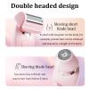 Double Head Dual Purpose Hair Trimmer,Rechargeable Electric Shaver for Women,2025 New 2-in-1 Women'S Body Shaver,Double Headed Design,Fully Washable,for Men and Women to Shave Their Hair(Color:Pink) view 2