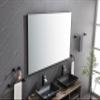 60 x 36Inch LED Mirror Bathroom Vanity Mirror with Back Light, Wall Mount Anti Fog MLarge Adjustable Vanity Mirror view 2