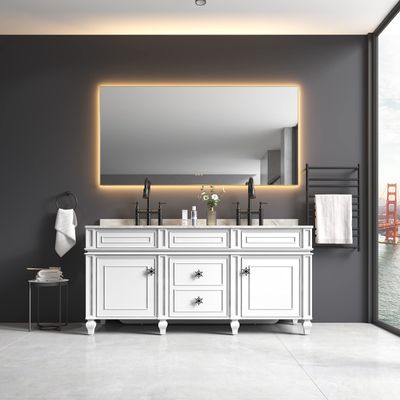60 x 36Inch LED Mirror Bathroom Vanity Mirror with Back Light, Wall Mount Anti Fog MLarge Adjustable Vanity Mirror
