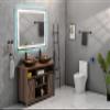 60 x 30 Inch LED Bathroom Mirror with Front and Backlight, Wall Mounted Vanity Mirror, Anti Fog, Memory, 3 Colors, Stepless Dimmable view 4