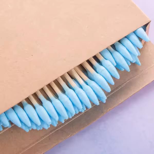 COTTON SWABS bamboo cotton buds (BLUE)