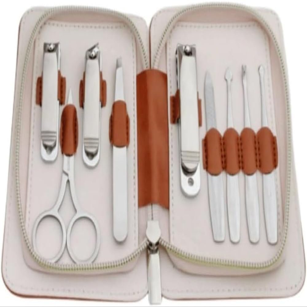 UHKOIXDFGQA 6 Piece Nail Clipper Set with Ear Scoop Pedicure Tools Home Manicure Kit