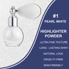 Pearl White Highlighter Spray for Face and Body, Rich Color Loose Shimmer Powder Long Lasting Sparkly Spray High Gloss Makeup for Women Rave Festival Prom Stage Wedding Party, #1 view 3