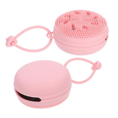 DECORNIJIA 2pcs Silicone Face Brush with Soft Bristles Manual Exfoliating Facial Cleansing Tool for Gentle Skin Care Travel-Friendly Design for All Skin Types
