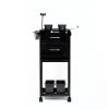 TATARTIST Salon Trolley with 2 Magnetic Bowls Lockable Drawers Rolling Cart for Hair Salon Tattoo Studio Beauty Spa Tools Organizer (Black) view 2