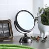 5.5" Diameter Chrome Make Up Mirror, x5 Magnification, Black view 2