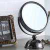 5.5" Diameter Chrome Make Up Mirror, x5 Magnification, Black view 4
