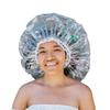 WEKAMOS Waterproof Shower Cap for Long Hair Extra Large Bath Hair Cover for Men and Women Reusable and Adjustable for Home and Salon Use view 3