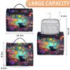 Adornori Cute Travel Toiletry Bag for Women Large Capacity Wide-open Makeup Organizer Cosmetic Travel Bags for Toiletries, Cat view 2