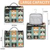 Adornori Cat Travel Toiletry Bag for Women Large Capacity Wide-open Makeup Organizer Cosmetic Travel Bags for Toiletries, Funny view 2