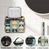 Adornori Cat Travel Toiletry Bag for Women Large Capacity Wide-open Makeup Organizer Cosmetic Travel Bags for Toiletries, Funny view 3