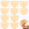 10 Pcs Diy Face Mask Mixing Bowl, Home Use Silicone Facial Mask Mixing Bowls Set Plastic Facial Mask Mixing Masks Set - DIY Skincare Mixing Tool Kit (Yellow-10Pcs) view 1