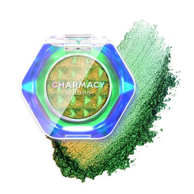 CHARMACY Multichrome Glitter Eyeshadow, Intense Pigmentation Chameleon Sparkling Eyeshadow, Bright Highlighter Duochrome Eye Make Up, Multi-Reflective Finishes Glitter Metallic Eye Makeup #08
