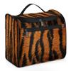 Adornori Tiger Wild Safari Skin Travel Toiletry Bag for Women Large Capacity Wide-open Makeup Organizer Cosmetic Travel Bags for Toiletries view 1