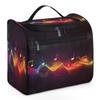 Adornori Music Travel Toiletry Bag for Women Large Capacity Wide-open Makeup Organizer Cosmetic Travel Bags for Toiletries, Musical Note view 1