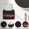 Adornori Music Travel Toiletry Bag for Women Large Capacity Wide-open Makeup Organizer Cosmetic Travel Bags for Toiletries, Musical Note view 3