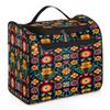 Adornori Boho Flower Travel Toiletry Bag for Women Large Capacity Wide-open Makeup Organizer Cosmetic Travel Bags for Toiletries view 1