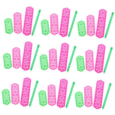 Healeved 50Pcs Hair Perm Rods Crease Hairdressing Plates for Cold Perm Multiple for Salon Home Use Durable Styling Tools for Women