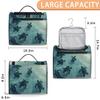 Adornori Turtle Sea Animals Travel Toiletry Bag for Women Large Capacity Wide-open Makeup Organizer Cosmetic Travel Bags for Toiletries view 2