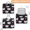Adornori Cute Cat Travel Toiletry Bag for Women Large Capacity Wide-open Makeup Organizer Cosmetic Travel Bags for Toiletries view 2