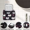 Adornori Cute Cat Travel Toiletry Bag for Women Large Capacity Wide-open Makeup Organizer Cosmetic Travel Bags for Toiletries view 3