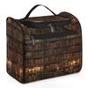 Adornori Library Bookshelf Travel Toiletry Bag for Women Large Capacity Wide-open Makeup Organizer Cosmetic Travel Bags for Toiletries view 1
