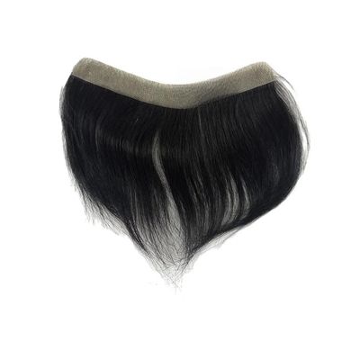 Invisible Thin Skin Base Hairline For Men Human Short Hairpiece Male Toupee Forehead Natural Hairline Patch Hair 1.5x16-15cm