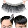 Invisible Thin Skin Base Hairline For Men Human Short Hairpiece Male Toupee Forehead Natural Hairline Patch Hair 1.5x16-15cm view 2
