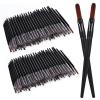 120 Pcs Disposable Lip BrushesLipstick Applicator Wands Cosmetics lip brush Lip Gloss Applicators, Multifunctional Makeup Brushes for Women view 1