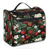 Adornori Cute Strawberry Travel Toiletry Bag for Women Large Capacity Wide-open Makeup Organizer Cosmetic Travel Bags for Toiletries view 1