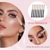 8 Pcs Eye Brushes for Makeup, Professional Small Eyeshadow Blending Brushes Eyeliner Smudge Brush Pointed Pencil Stick Set Reusable Crease Round Eye Makeup Brush for EyeShadow Concealer view 4
