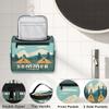 Adornori Camping Theme Travel Toiletry Bag for Women Large Capacity Wide-open Makeup Organizer Cosmetic Travel Bags for Toiletries view 3