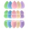 15 Pcs Makeup Sponges Set - 3 Shapes Multi-Colored Soft Cosmetic Sponges for Liquid, Cream & Powder Foundation, Concealer (Pink/Nude/Purple/Green/Blue) view 1