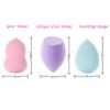 15 Pcs Makeup Sponges Set - 3 Shapes Multi-Colored Soft Cosmetic Sponges for Liquid, Cream & Powder Foundation, Concealer (Pink/Nude/Purple/Green/Blue) view 2